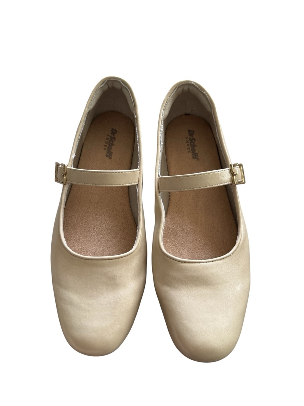 Dr. Scholl's NIB Wesley Jane Ivory Mary Jane Flats with Buckle, size 8.5